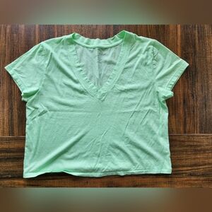 Universal Threads Neon Green V Neck Tee - Size Large
